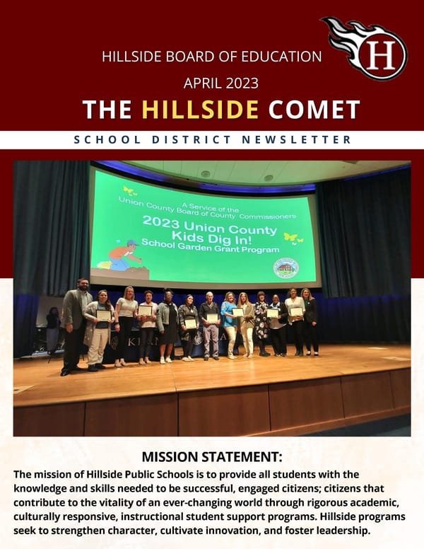The Hillside Comet - April 2023 - Page 1